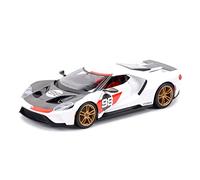 Per Il 2021 Ford GT 1 18 Heritage Edition Veicoli Pressofusi Da Collezione Model Car Toys White Auto In Miniatura