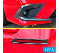 Per il 2022 2023 2024 Honda Civic 11th Sedan Anteriore + Posteriore Copertura Della Luce di Nebbia Paraurti Riflettore Surround In Fibra di Carbonio