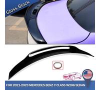 Per il 2022-23 MERCEDES BENZ W206 C-CLASS PSM STYLE GLOSS BLACK TRUNK SPOILER WING glossly black
