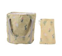 Per il bacino del bagno portatile isolato in PVC, vasca da bagno con manico, per la maniglia, per viaggi in campeggio all'aperto (Cactus giallo)