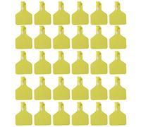 Per il bestiame, 25 pezzi di segni di etichetta per le orecchie senza parola, bovini per mucche, per l'identificazione degli animali da allevamento. (M 300ml 6,8x9,3 cm / 2.7x3.7in)