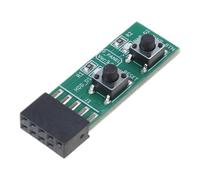 Per il collegamento del computer e l'adattatore per l'adattatore della scheda dell'interruttore di alimentazione di riavvio a 2 x 5 pin