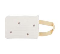 Per il cotone, per il distributore di pulizie per bambini - portatile, ricaricabile, riutilizzabile, con motivo da ricamo, chiusura della cerniera - Carta Wipe Wipe Contenir Pouch (A forma di stella)