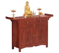 per Il Culto E La Meditazione, Santuario Personale, Santuario Buddista, Tavolo da Meditazione con Spazio di Archiviazione, da Utilizzare in Una Cappella Domestica,Rosewood,34.6 * 19.2 * 42.5in