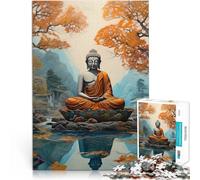 Per il divertimento in famiglia Buddha - Loto della serenità Puzzle 2000 pezzi per adolescenti 70x100cm decorazione murale per età 14+