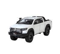Per Il Great Wall Motor POER Pickup 1:24 Modello Di Auto In Lega Simula Metallo Regalo Suono E Luce(White)