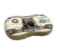 Per Il Lancio Dei Soldi Segno Del Dollaro - Cuscno Di Supporto In Schiuma 13×9 Pollici | Design Delle Banconote Con Motivo Da Mille Dollari - Lombare Alla - Comfort Moderno Per L