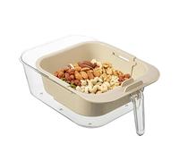 Per Il Lavaggio Della Frutta Con Colino - Colino a Doppio Strato Telescopico - Lavaggio con Manico | per Cucina Soggiorno Snack Verdura Frutti di Bosco Fragole e Tavolo