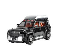 Per Il Modello Di Auto Fuoristrada BYD U8 SUV 1/24 In Metallo Pressofuso Nuova Energia Con Suoni E Luci Regali(Black)