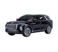 Per Il Modello Di Auto In Lega Hongqi E-HS9 SUV 1:24 Simula Il Suono E La Luce Del Regalo In Metallo(Black)