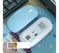 Per il mouse di gioco Dell'ufficio del Computer Portatile della Compressa del Computer dell'Ipad Mouse senza fili Ricaricabile Bluetooth-Compatibile Mouse Ergonomico Silenzioso Portatile (Blu cielo)