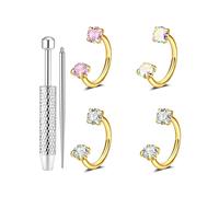 per il Naso A Doppia C, per L'Orecchio Versatile, Gioiello per Piercing, Ornamento per il Naso, Set di Strumenti per Afferrare La Sfera