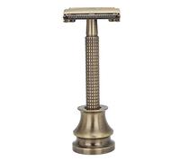Per il rame, per il manuale d'annata, strumento di rasatura della barba di sicurezza di 3 colori con la base (Oro)