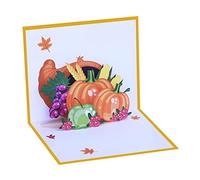Per il Ringraziamento Zucca Biglietto di Auguri Festival Vacanze Carte di Carta Per Compleanno Matrimonio Capodanno Benedizione Auto Ringraziamento Card