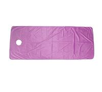 Per il salone di bellezza, per la copertura del letto addensato di peluche corta, colore viola, con apertura, per il massaggio spa per massaggio