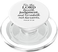 Per il Signore Ama Giudizio Salmo 37:28 Bibbia Scrittura Dio PopSockets PopGrip per MagSafe