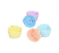 Per il silicone, per 20 pezzi da forno, colori vivaci, forme carine, riutilizzabili, per la produzione di torte, per ciambelle e budini (Abito a forma di cuore 20pcs)