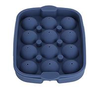 Per il silicone, per cubetti di ghiaccio e vassoio per produttori di palline di ghiaccio, silicone, per l'uso di cocktail per feste di casa a casa (Navy Blue 12 Balls 30mm)