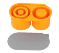 Per il silicone, per vassoio per cubetti di ghiaccio, cilindro cavo, rilascio facile, con coperchio resistente alla fuoriuscita, per tazza da 40 once, per caffè da cocktail