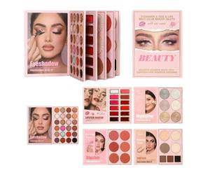 Per Il Trucco - Kit Da 18,6 Pollici | Palette Glitter - Palette Di Ombretti E Labbra Da 55 Colori Da 18,6 Pollici Con Sfumabili Altamente Pigmentate Perfette Per Compleanni, Vacanz