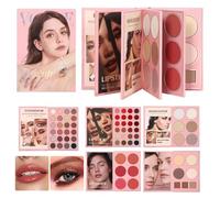Per Il Trucco Kit Di Cosmetica Per Ombretti A 5 Stile A Libro | Palette Per Il Trucco Completo Del Viso Per Donne E Ragazze Appassionati Per Uso Quotidiano Matrimoni E