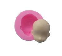 per il viso in silicone - Unica forma per il viso per neonata 3D, stampo per il viso in silicone, stampo per cioccolato per fondente, torte, cupcake, strumento decorativo