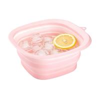 Per Il Viso Per Il Ghiaccio - Strumento Portatile Pieghevole Per La Cura Della Pelle 25,6x24x11,4 Cm | Vasca Facciale In Silicone Per Acqua Fredda | Bacinella Pieghevole Per Impacco Di Ghiacci