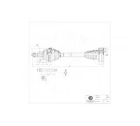 Per Il VW Bora Audi A3 1J0407453DV Albero Trasmissione Giunto Anteriore Sinistro