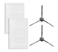 Per ILIFE V20 / Vyzzle D10 spazzole laterali compatibili e kit di filtri, efficace raccolta della polvere per robot pulitori (A)