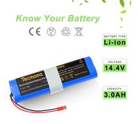 Per ilife/Zaco V3s Pro V8s V50 V3 V40 V5s Pro V5x X750 Robot 14,4V 3Ah Batteria