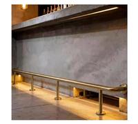 Per Impieghi Gravosi Kit Di Ringhiera Per Bancone Montaggio Sottobanco Per Reception/Cucina/Posti A Sedere Su Isola, Interni Ed Esterni Uso Commerciale Ringhiera In Acciaio(Gold-b,200cm)