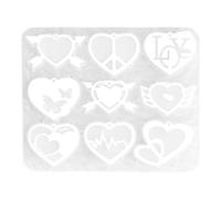 Per In Resina | Stampo In Silicone A Forma Di Cuore, Stampo Creativo A Forma Di Cuore, Per Stampaggio Antiaderente Per La Decorazione, Resina