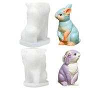 Per In Silicone - Set Di Per Figurine Di Coniglio 3D | Stampo Artigianale Per A Forma Di Coniglio Per Creazioni Fai Da Te, Stampo In Silicone, Decorazioni Per Sogg