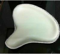 Per Indian Chief Scout Militare Civile Pelle Bianco Sella Chopper Bobber S2U