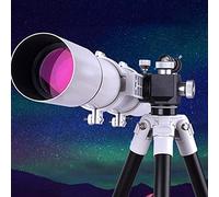 Per iniziare Viaggi Esterni, per adulti Bambini, Astronomia, Rifrattore con lunghezza focale di 700 mm con oculare da 10 mm/20 mm Treppiede Supporto per smartphone, per interni/esterni