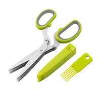 per Insalata utensile da cucina in acciaio inossidabile a 5 | per tritare verdure per basilico, cipollina, prezzemolo, menta, insalata, lattuga, zuppa e preparazione cibo