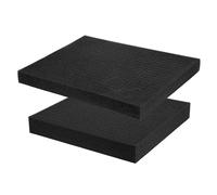 Per inserti in schiuma poliuretaglia 12x12x2" e 16x12x1.6" precisi (nero, 2pz)