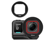 Per Insta360 Ace Pro 2 Supporto Multifunzionale per Filtri in Lega di Alluminio, Telaio Protettivo per Obiettivo, Staffa Estesa per Obiettivo 360AcePro2 Compatibile con Filtri da 49mm/52 mm (52mm)