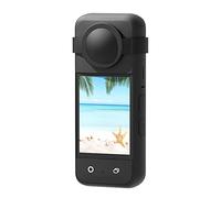 Per Insta360 One X3 Custodia in silicone Custodia protettiva per lenti Antiscivolo Protezione antigraffio (Nero)