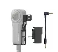 Per Insta360 UN RS 1-Pollici 360 invisibile Mic Supporter/Microfono Adattatore (per RØDE Wireless GO and GO II) (Mic Supporter + Adattatore per microfono)