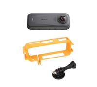 Per Insta360 X4 Air Telaio di Espansione Multifunzionale, Custodia Protettiva Antigraffio e Antiurto, Adattatore Orizzontale e Verticale con Attacco a Slitta per 360 X4 Air (Arancione Orizzontale)