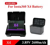 Per Insta360 X4 Batteria 2600mAh 3.85V Batteria ad alta capacità Custodia di ricarica rapida Scatola di immagazzinaggio per accessori Insta360 X4