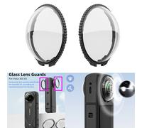Per Insta360 X5 Fotocamera Vetro Temperato Lente Antigraffi Cappuccio Protettore