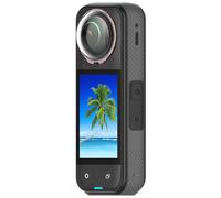 Per Insta360 X5 Pellicola Protettiva Antigraffio e Antiurto in Vetro Temperato Ottico per Obiettivo, Pellicola Protettiva in PC per Obiettivo Della Videocamera Sportiva 360 X5 (PC Rosa)