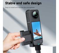 Per Insta360 X5 Staffa Microfono in Lega di Alluminio con Scarpa Fredda per DJI