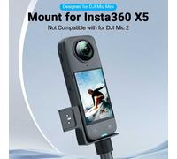 Per Insta360 X5 Supporto Microfono con Staffa Fredda Scarpa per DJI MIC Mini App