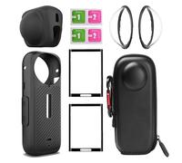 Per Insta360 X5 X4 Protezioni per lenti + Custodia + Pellicola proteggi schermo per Insta 360 X4 X5 Protezione per lenti Accessorio antigraffio