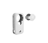 Per Insta360 X6, set composto da copriobiettivo e custodia in silicone, copertura protettiva completa per la fotocamera，bianco