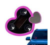 per interni 'auto | Lampada solare per finestra a forma di cuore decorativa | Luce d'atmosfera al neon, rivolta a donne e uomini, decorazione interna finestra triangolare camion atmosfera