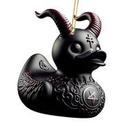 per interni auto, ornamento per auto con | Decorazione pendente automatica Devil Duck 2D acrilico,Accessori per anatre per decorazioni per animali per accessori per ornamenti interni per